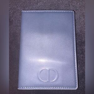 Brand new Dior beaute item navy Leather Passport Holder